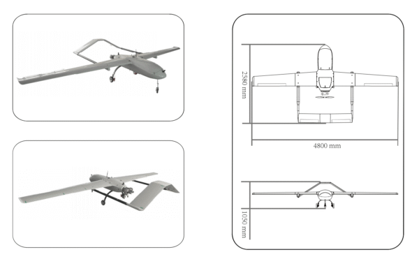 ZH-HP100P Fuel-powered fixed-wing taxing UAV