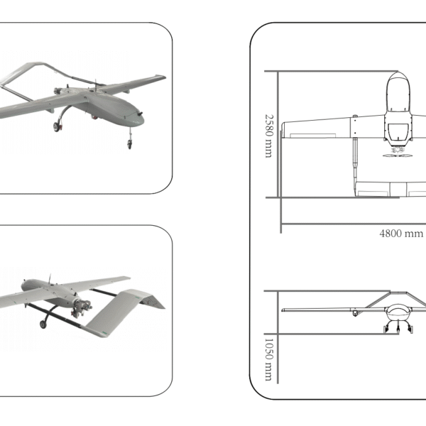 ZH-HP100P Fuel-powered fixed-wing taxing UAV