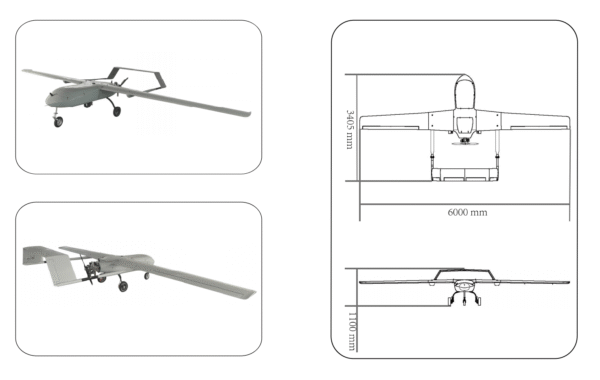 ZH-HP150P Fuel-powered fixed-wing taxing UAV