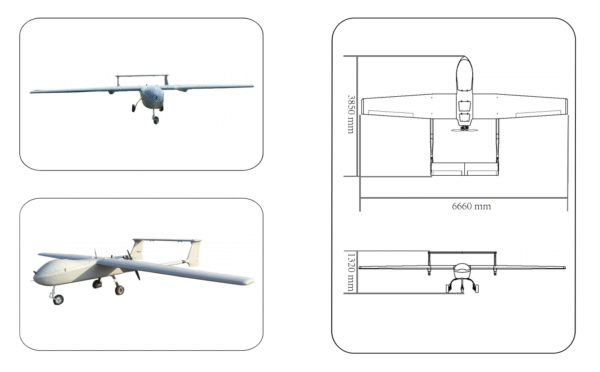 ZH-HP200P Fuel-powered fixed-wing taxing UAV