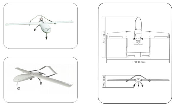 ZH-HP60P Fuel-powered fixed-wing taxing UAV