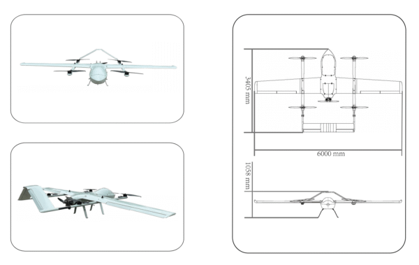 ZH-VF150P ZH-VF150P Fuel-powered hybrid VTOL UAV