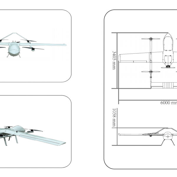 ZH-VF150P Fuel-powered hybrid VTOL UAV