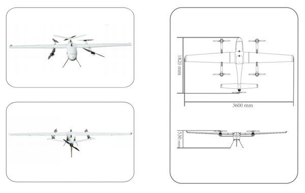 ZH-VF23E Electric Hybrid VTOL UAV