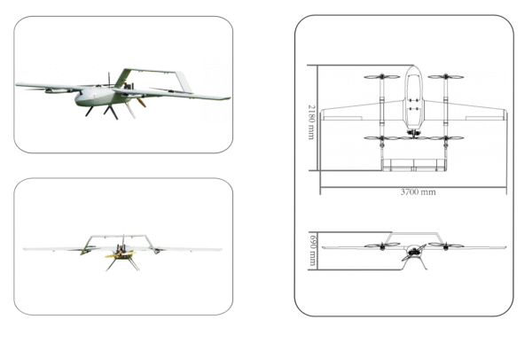 ZH-VF40P Fuel-powered hybrid VTOL UAV