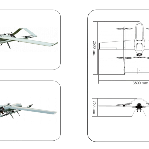 ZH-VF50P Fuel-powered hybrid VTOL UAV