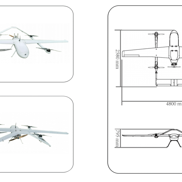 ZH-VF80P Fuel-powered hybrid VTOL UAV